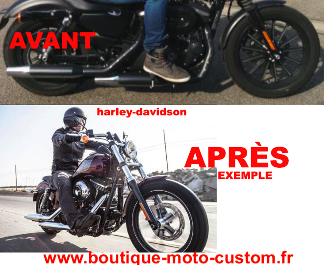 Commandes avancées / repose pied CHROME Harley Davidson 883 & 1200 Sportster 2014 - 2020