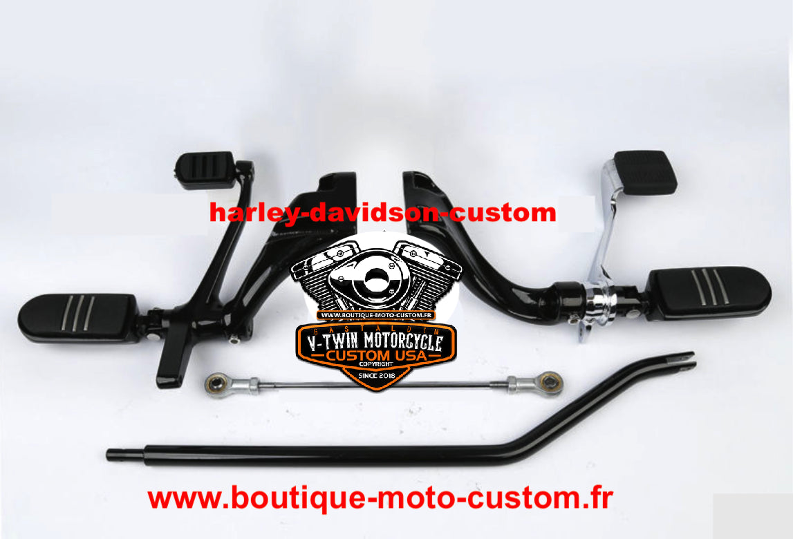 Commandes avancées / repose pied Noir Harley Davidson Sportster 883 et 1200 2014-2020
