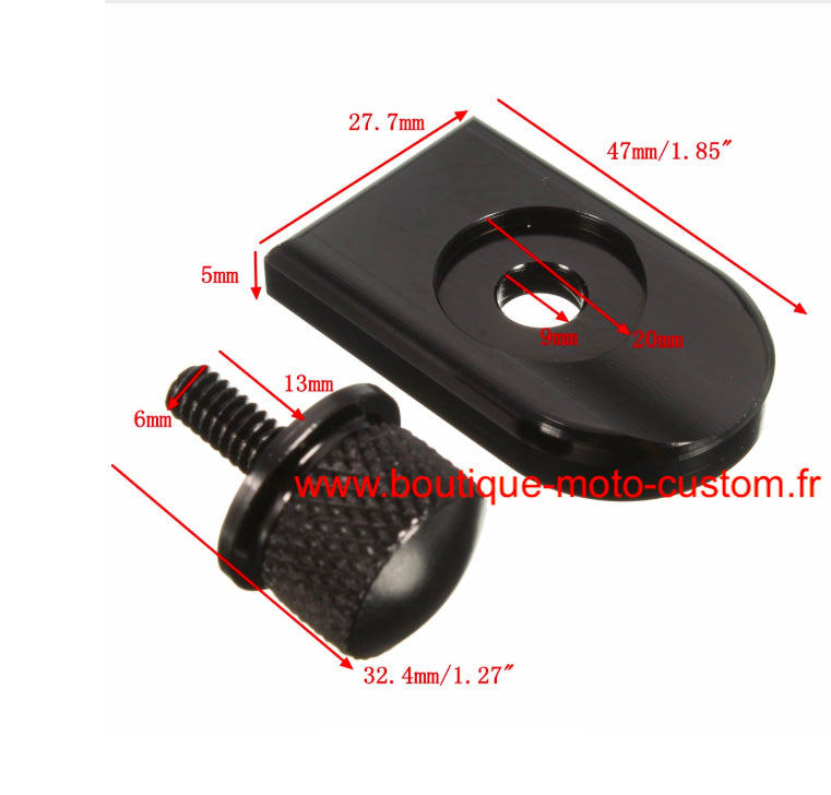KIT VIS DE SELLE HARLEY DAVIDSON 1/4
