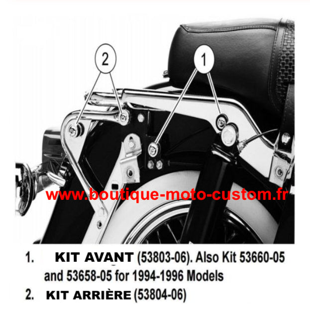KIT DE FIXATION POUR ELEMENTS AMOVIBLES HARLEY DAVIDSON TOURING 1994-2009