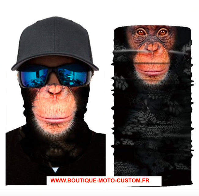 Foulard, Masque, Cagoule 3D Moto Singe