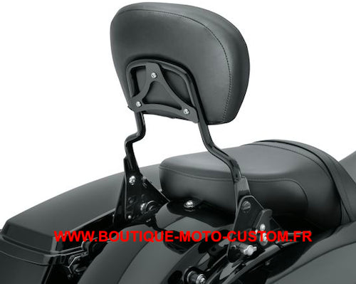 Black Detachable clips sissy bar / Harley Davidson Touring, Street, Glide, Road, Electra, CVO