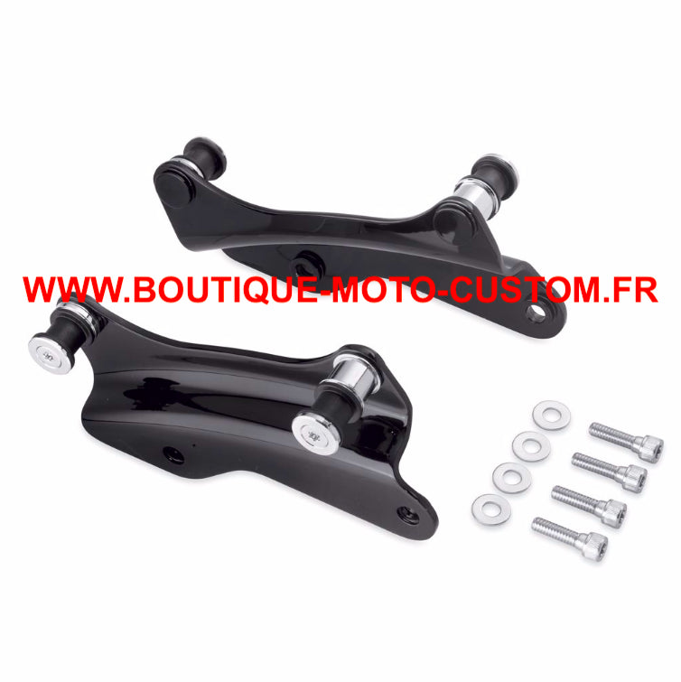 KIT FIXATION 4 POINTS SISSY BAR NOIR Harley Davidson TOURING 2014 - 2020