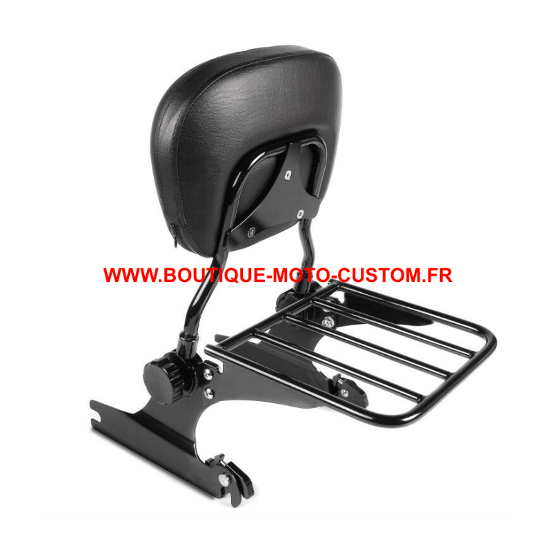 Sissy Bar détachable / clips Noir Harley Davidson Softail de 2006 à 2017