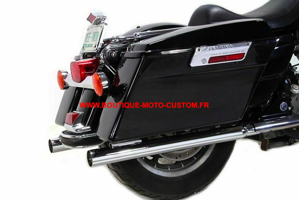 Silencieux échappement Harley Davidson Touring Chrome