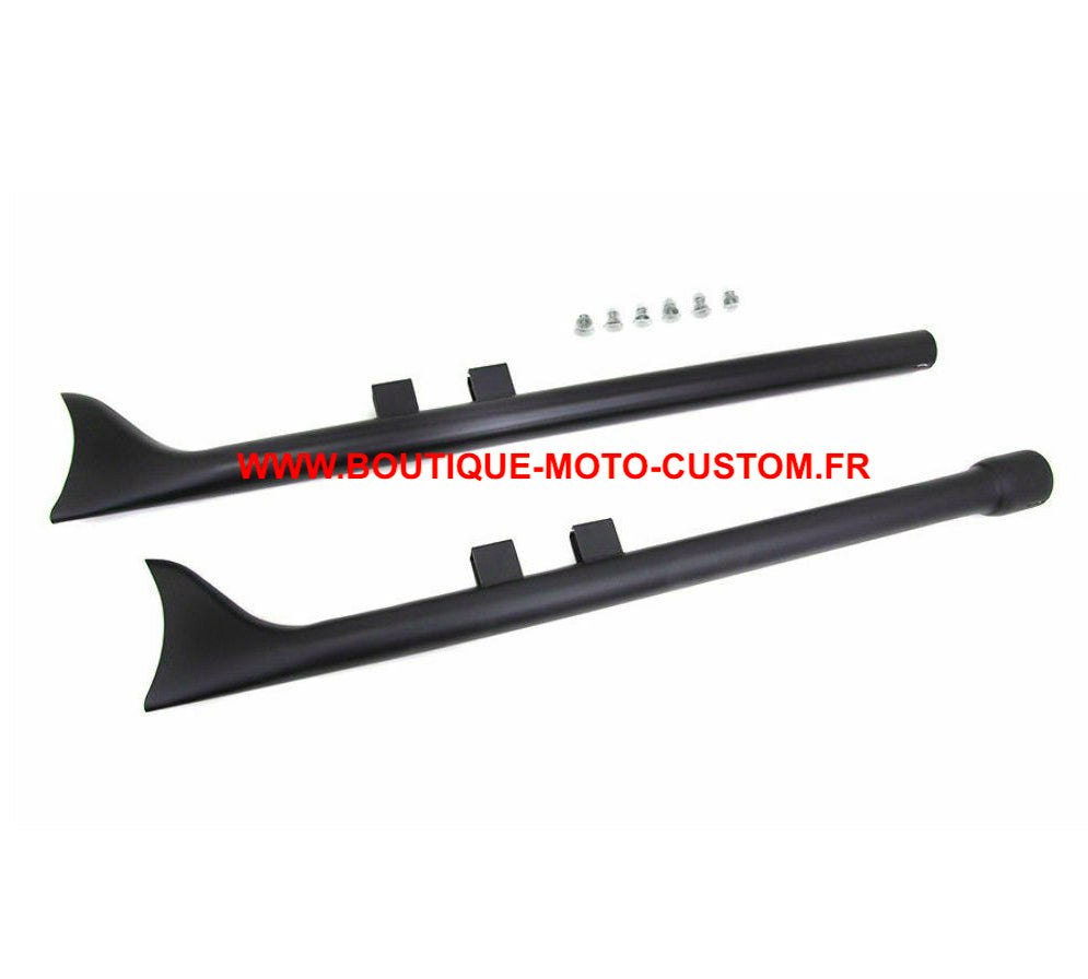 Harley Davidson Touring Black Exhaust Muffler Fishtail American 36 "