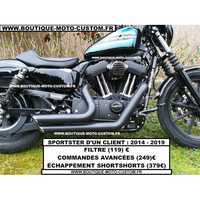 Filtro Aria Nero Skull Harley Davidson Sportster 883 1200 Dyna Softail Bobber 
