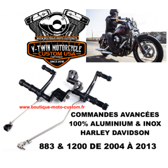 REFURBISHHOUSE pour 2014-2017 Harley Sportster XL 883 1200 X48 72 Repose-Pieds Arrière Assemblage de Repose-Pieds de Passager avec Vis de Fixation 