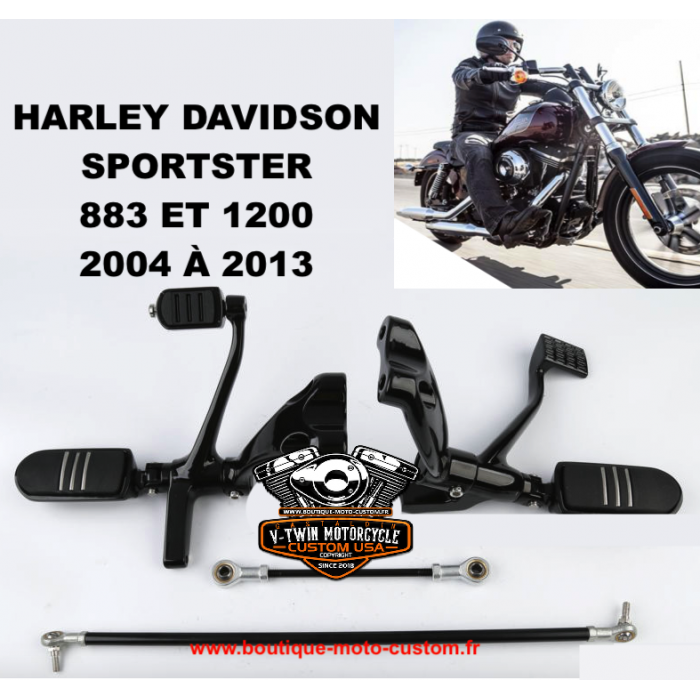 Phares additionnels LED pour moto Harley-Davidson Superlow 1200