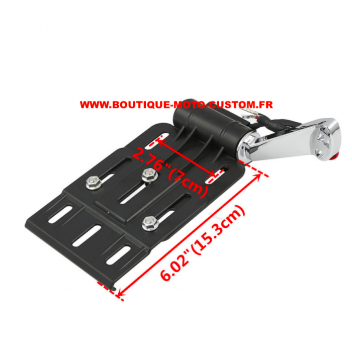 Moto License Plate Support Plaque Immatriculation Latéral Pour Harley  Chopper - Cdiscount Auto