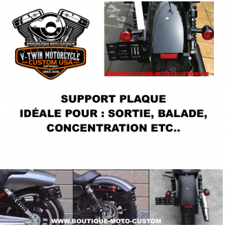 Support d'immatriculation pour moto custom R Iron LH4 CB35338