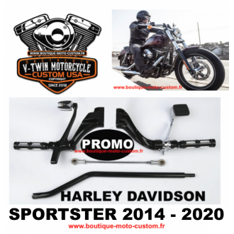 Repose pieds moto rubby inlay noir pour harley et custom - Moto-Custom-Biker