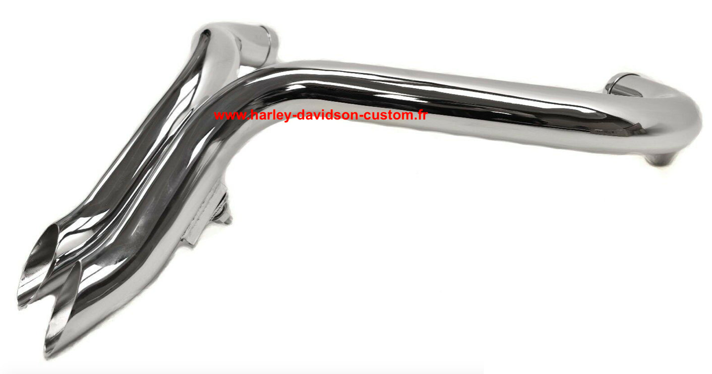 DRAG PIPES 1 3/4 " ECHAPPEMENT CHROME Harley Davidson 1984 - 2019 USA