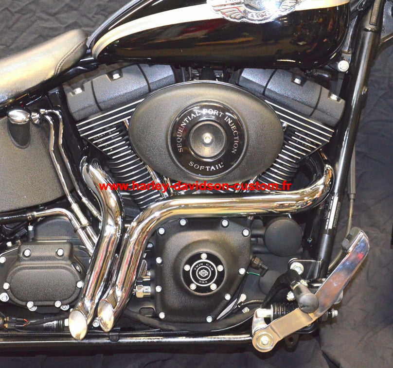 DRAG PIPES 1 3/4 " ECHAPPEMENT CHROME Harley Davidson 1984 - 2019 USA