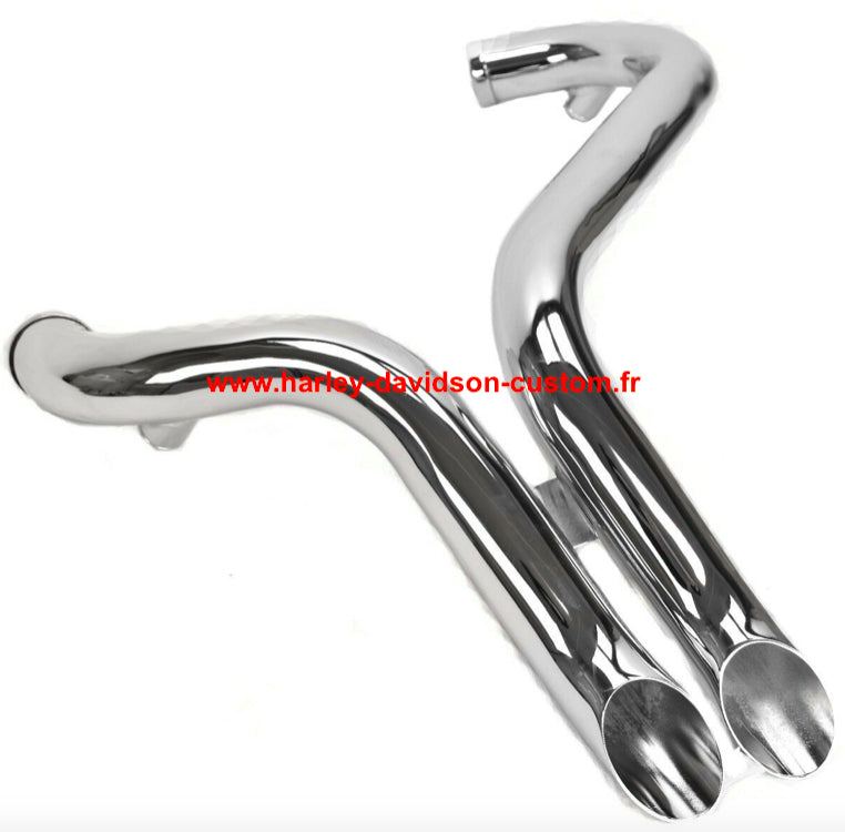 DRAG PIPES 1 3/4 " ECHAPPEMENT CHROME Harley Davidson 1984 - 2019 USA