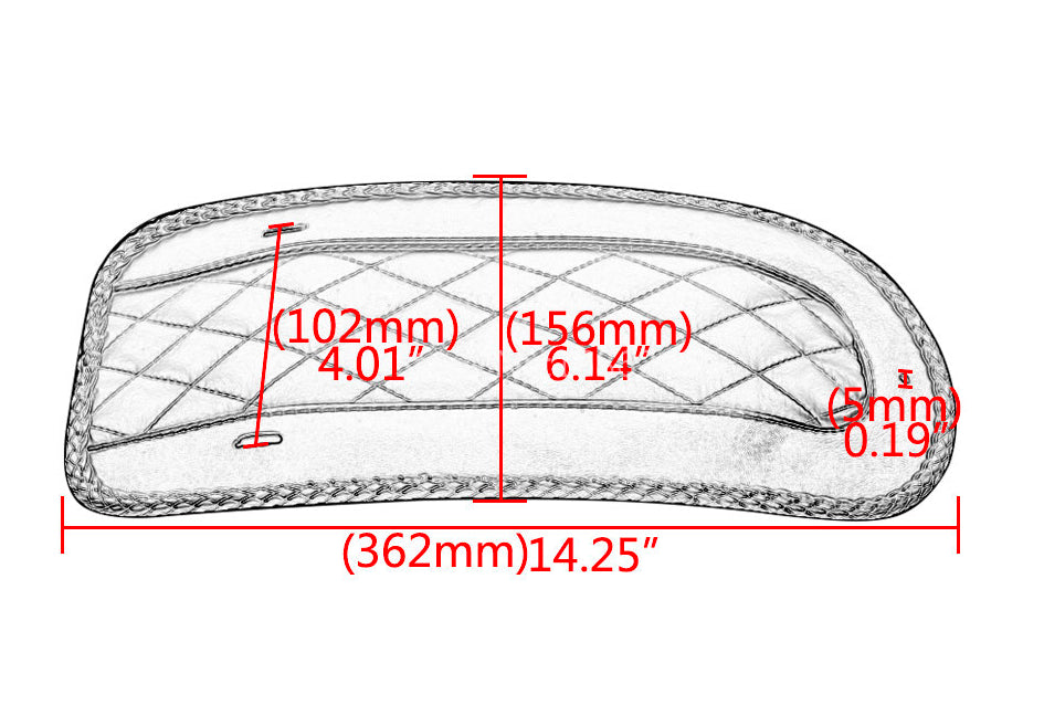 HARLEY DAVIDSON TOURING FENDER PROTECTOR 2008 - 2018