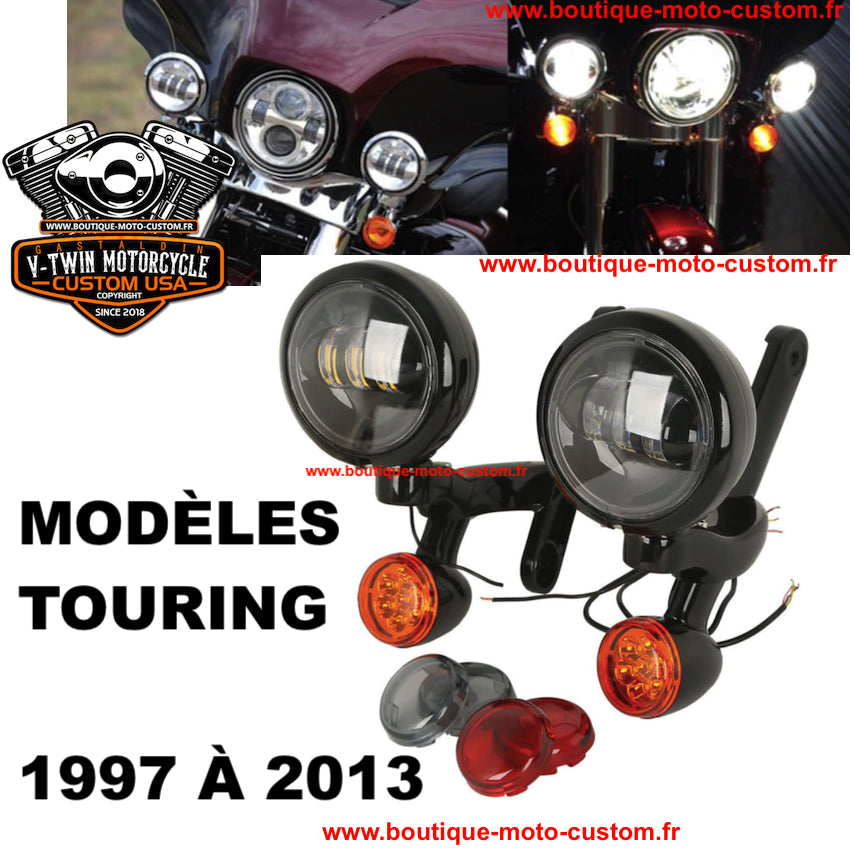 ADDITIONAL LED LIGHT KIT + INDICATOR HARLEY DAVIDSON TOURING 97 - 13