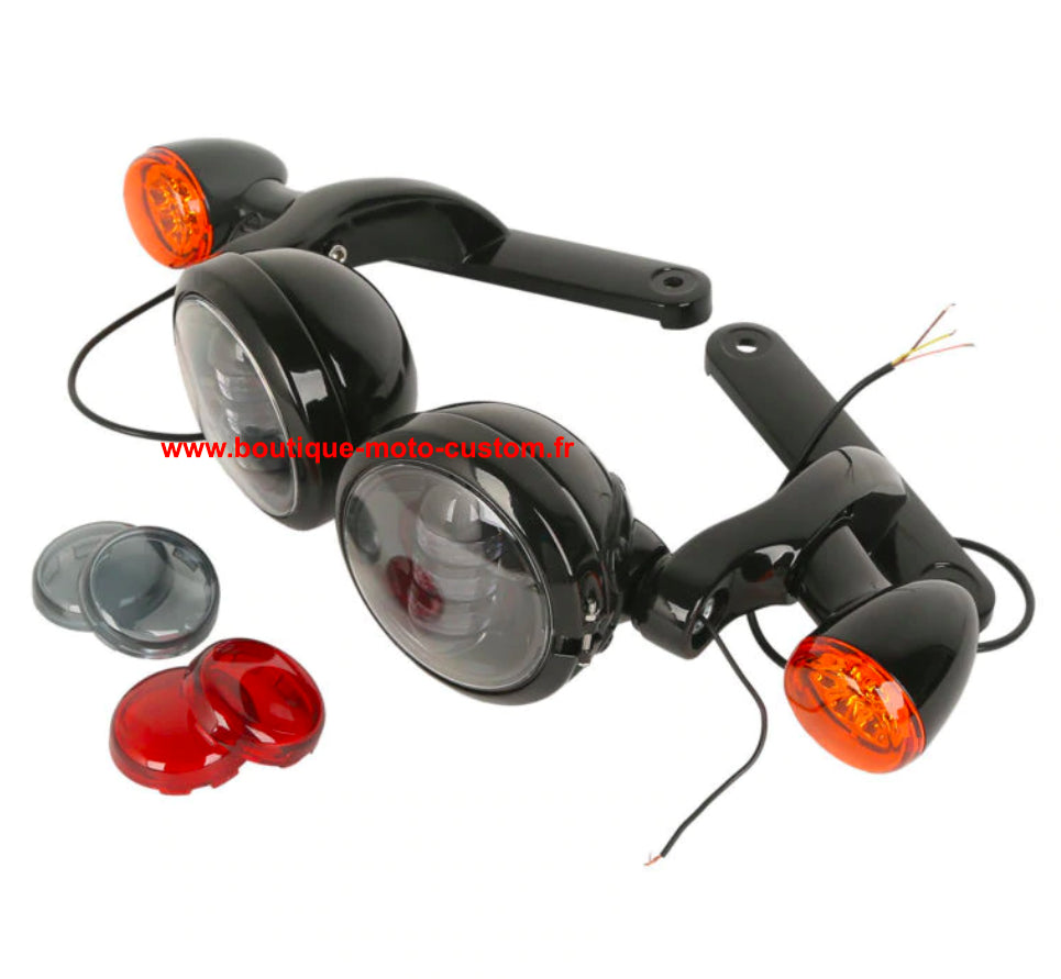 ADDITIONAL LED LIGHT KIT + INDICATOR HARLEY DAVIDSON TOURING 97 - 13