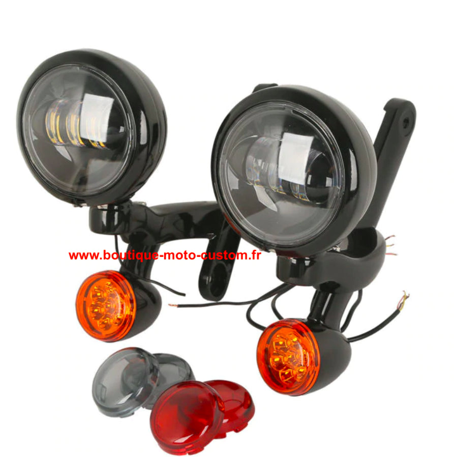 ADDITIONAL LED LIGHT KIT + INDICATOR HARLEY DAVIDSON TOURING 97 - 13