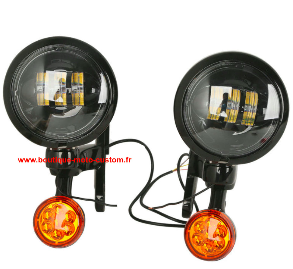 ADDITIONAL LED LIGHT KIT + INDICATOR HARLEY DAVIDSON TOURING 97 - 13