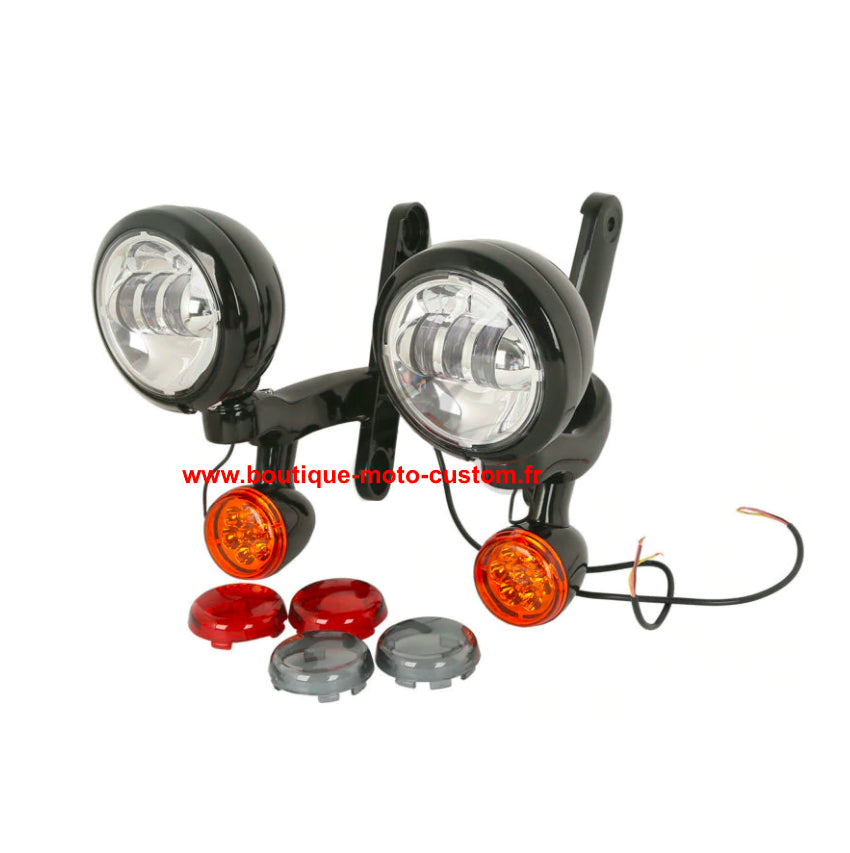 ADDITIONAL LED LIGHT KIT + INDICATOR HARLEY DAVIDSON TOURING 97 - 13