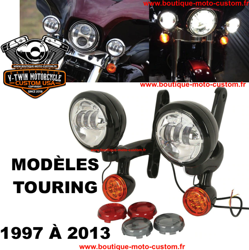 ADDITIONAL LED LIGHT KIT + INDICATOR HARLEY DAVIDSON TOURING 97 - 13