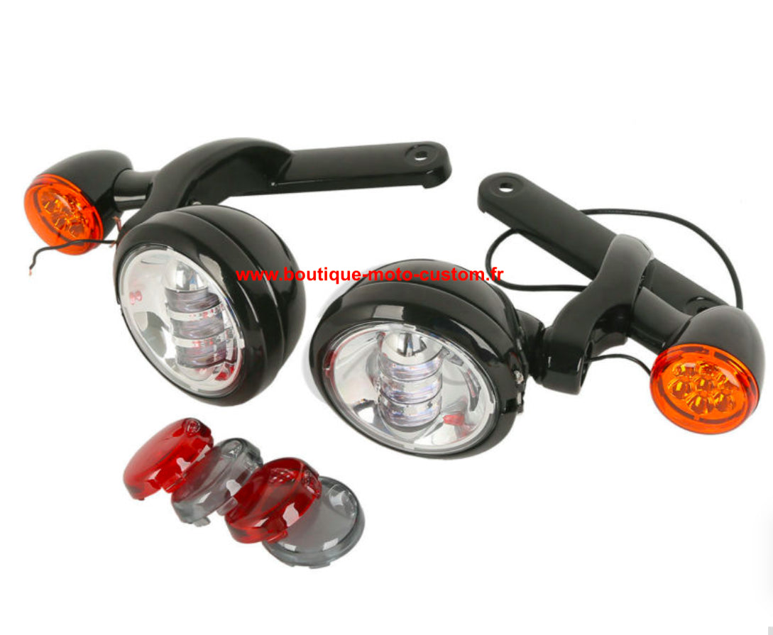 ADDITIONAL LED LIGHT KIT + INDICATOR HARLEY DAVIDSON TOURING 97 - 13