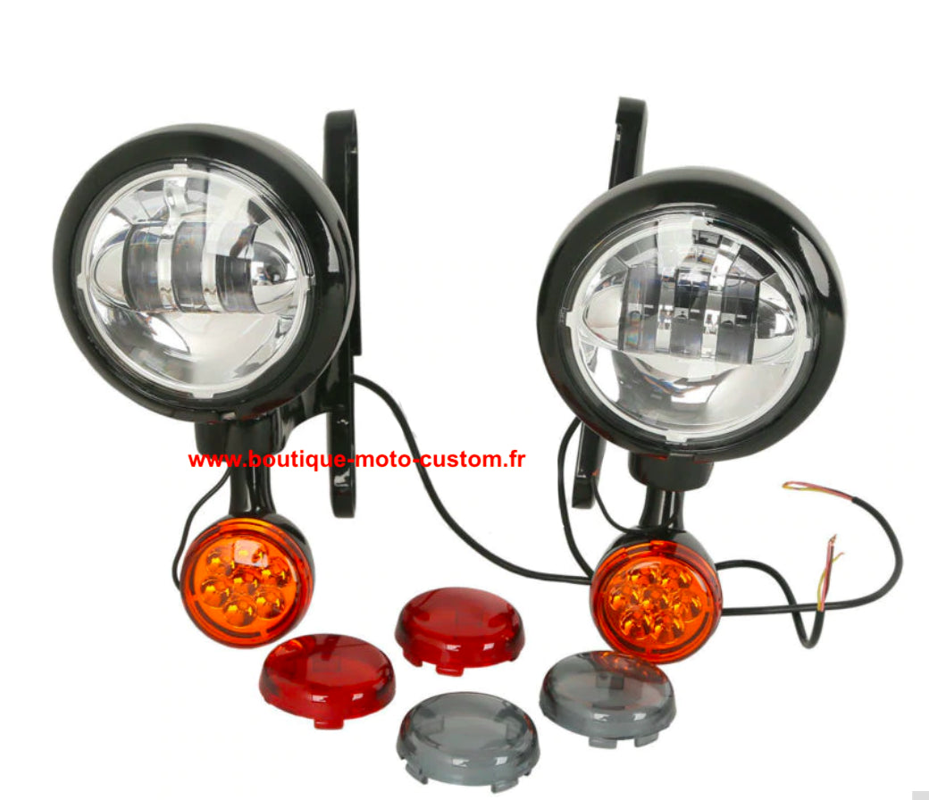 ADDITIONAL LED LIGHT KIT + INDICATOR HARLEY DAVIDSON TOURING 97 - 13