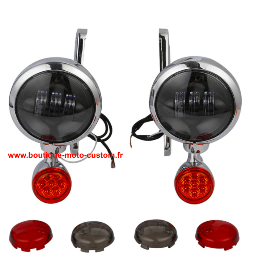 ADDITIONAL LED LIGHT KIT + INDICATOR HARLEY DAVIDSON TOURING 97 - 13