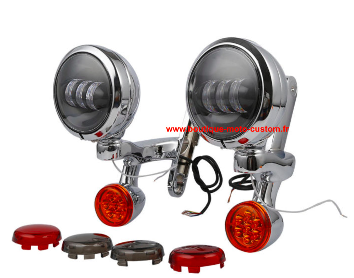 ADDITIONAL LED LIGHT KIT + INDICATOR HARLEY DAVIDSON TOURING 97 - 13