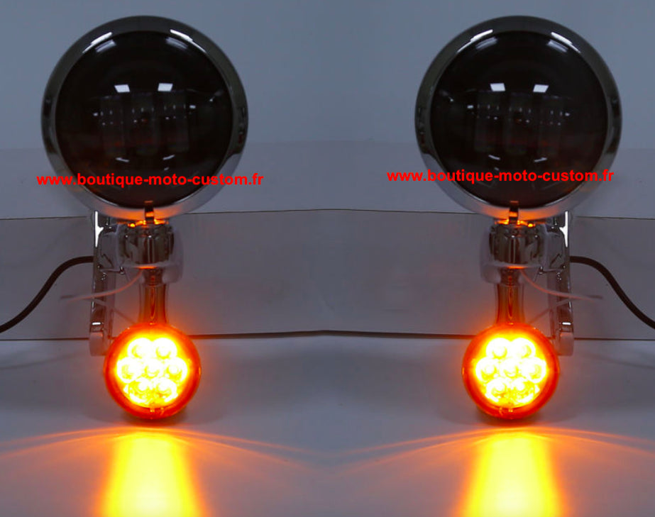 ADDITIONAL LED LIGHT KIT + INDICATOR HARLEY DAVIDSON TOURING 97 - 13