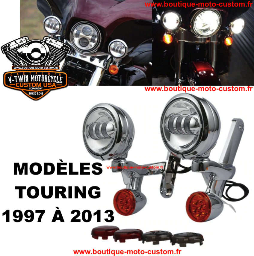 ADDITIONAL LED LIGHT KIT + INDICATOR HARLEY DAVIDSON TOURING 97 - 13