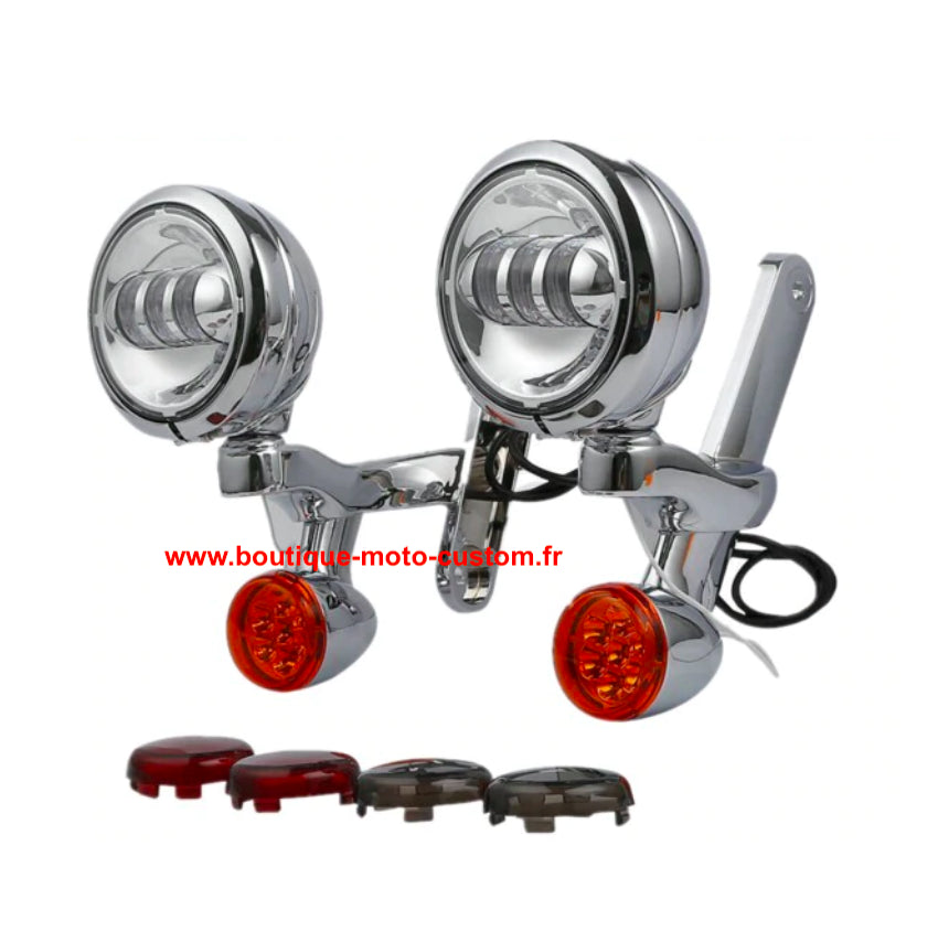 ADDITIONAL LED LIGHT KIT + INDICATOR HARLEY DAVIDSON TOURING 97 - 13