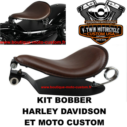 SOLO BOBBER SADDLE KIT BROWN