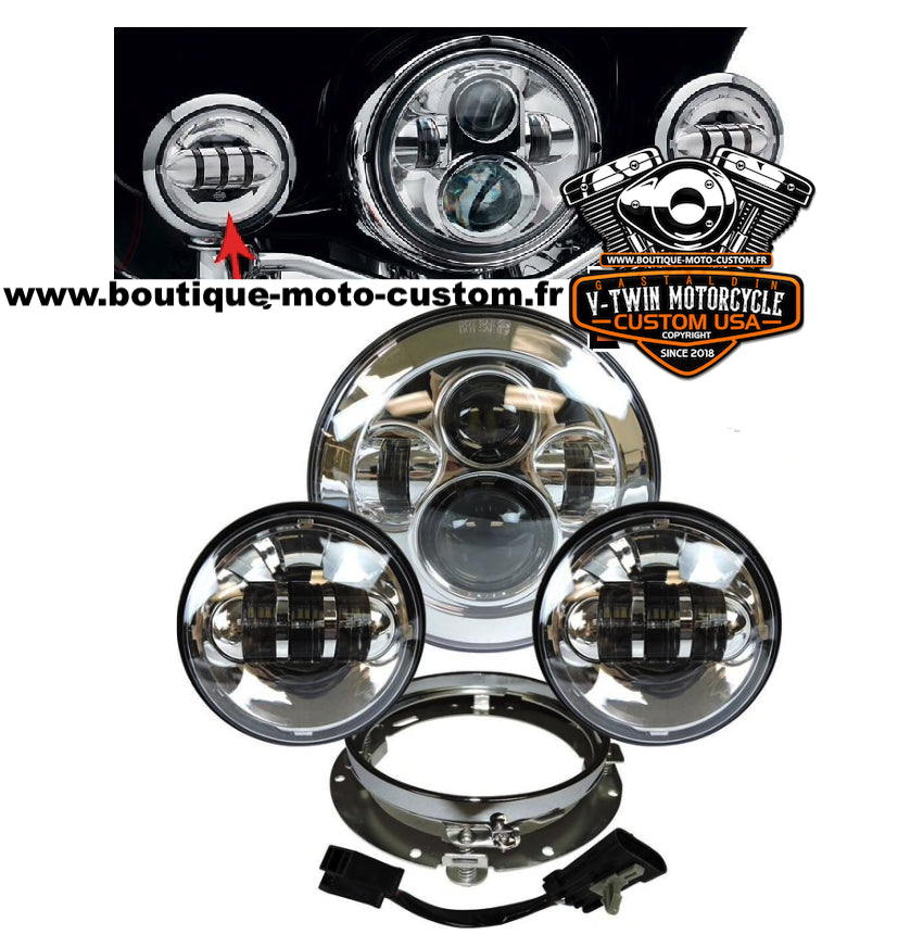 Harley Davidson 7 "and 4.5" inch LED headlight