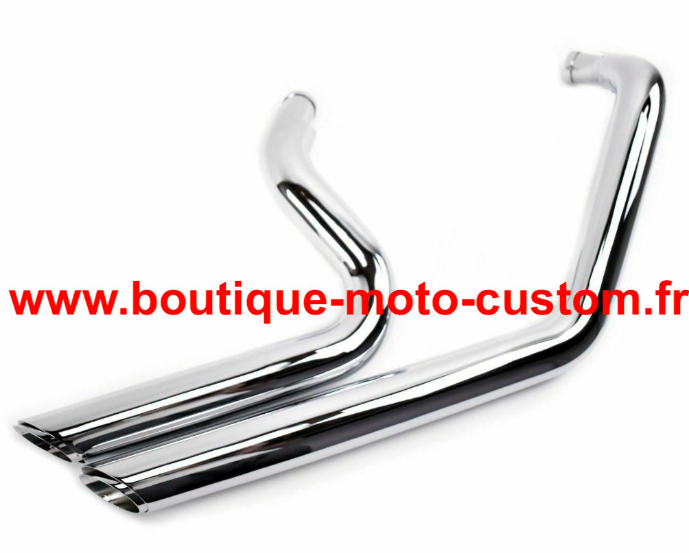 Ligne Échappement Shortshots staggered Chrome Harley Davidson SPORTSTER 2004 à 2013