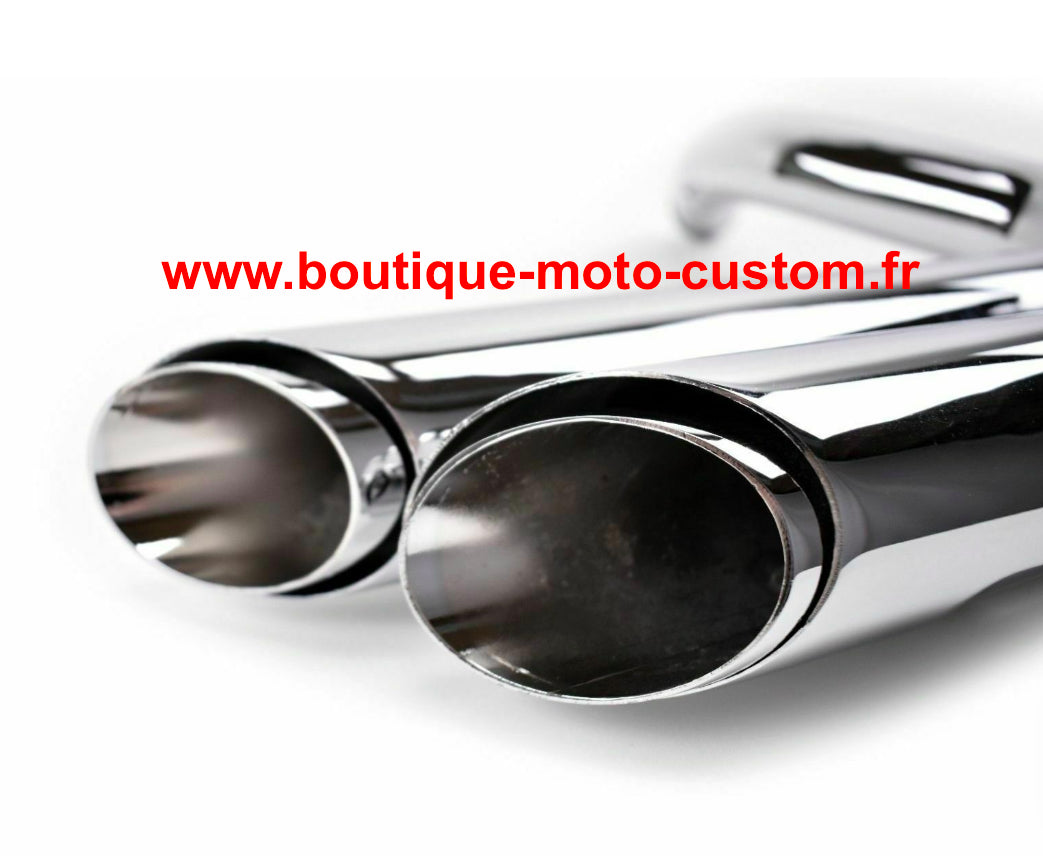 Ligne Échappement Shortshots staggered Chrome Harley Davidson SPORTSTER 2004 à 2013