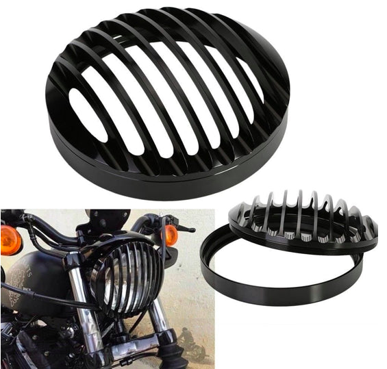 Harley Davidson 5.75 inch Black Headlight Gate