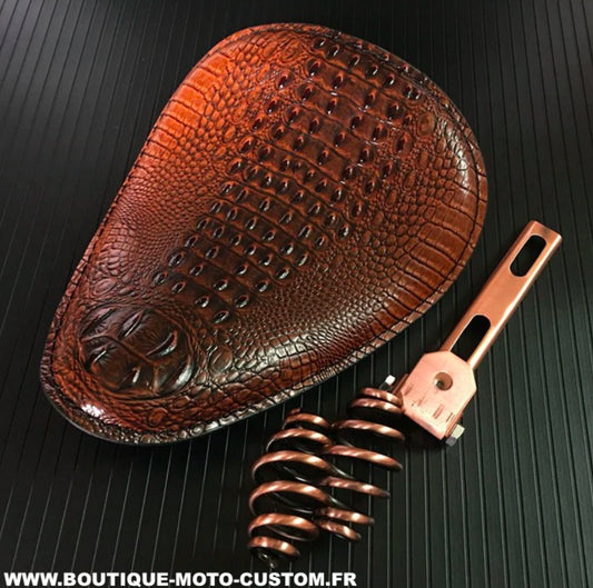 CROCO BROWN SOLO BOBBER SEAT KIT