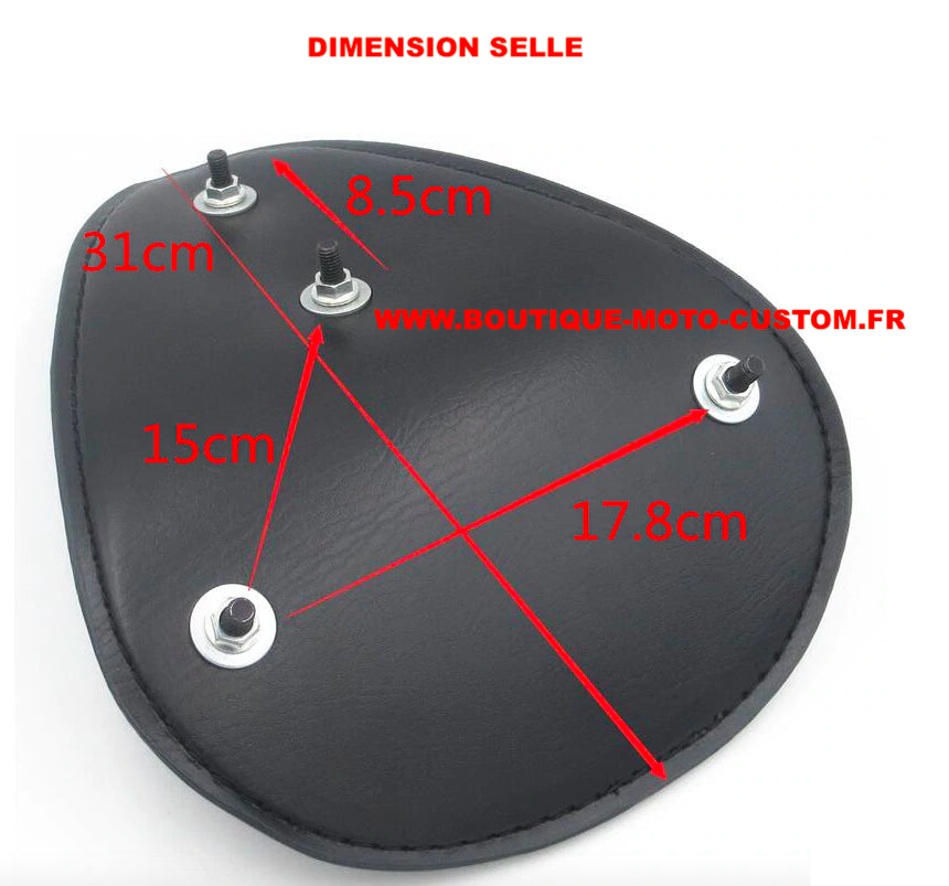 SOLO BOBBER BLACK FIRE SEAT KIT