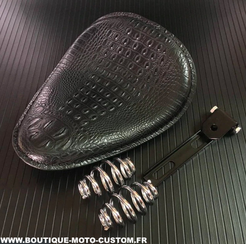 CROCO BLACK SOLO BOBBER SADDLE KIT