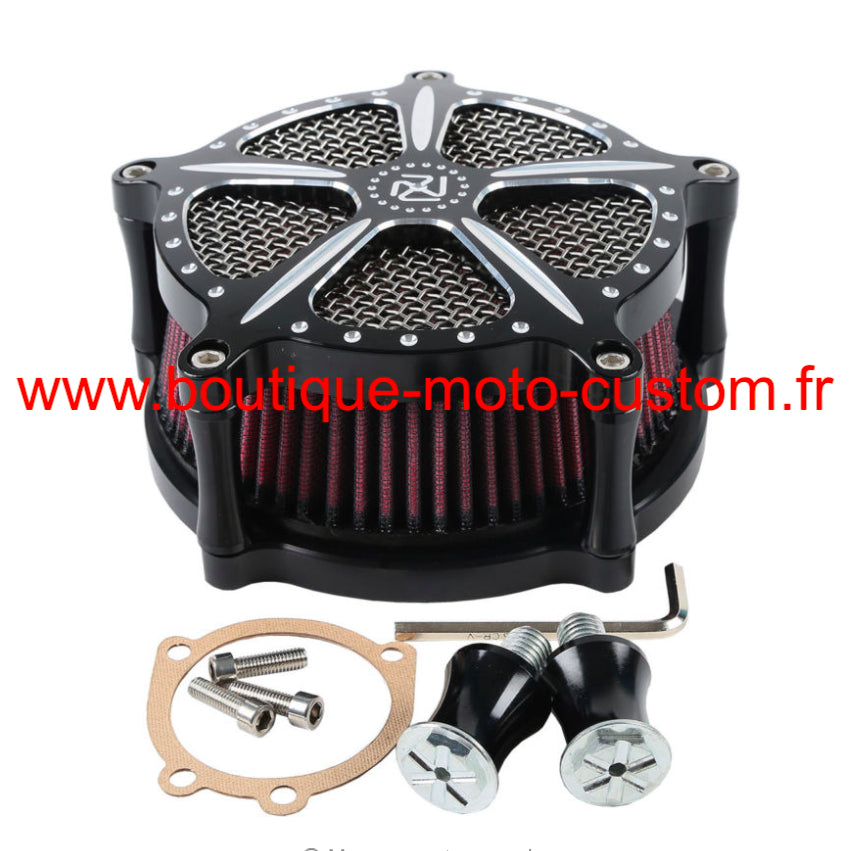 AIR FILTER STYLE VENTURI SLAM HARLEY DAVIDSON SPORTSTER BLACK