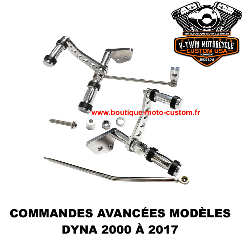 Chrome forward control kit Harley Davidson Dyna