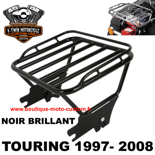 PORTE-BAGAGES DUO DÉTACHABLE NOIR BRILLANT HARLEY DAVIDSON TOURING 1997-2008