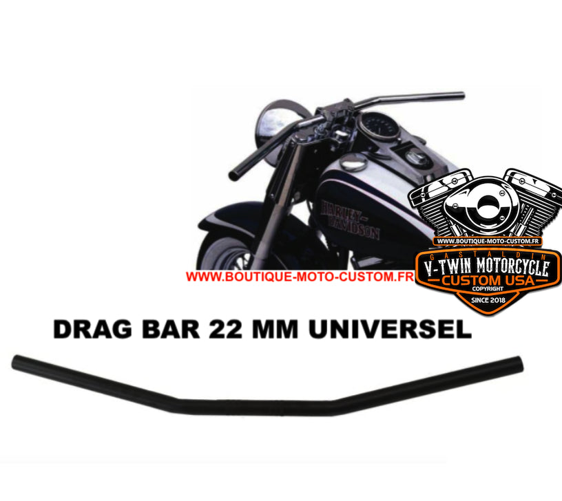 Handlebar Drag Bar Universal 22 mm 710 mm Black