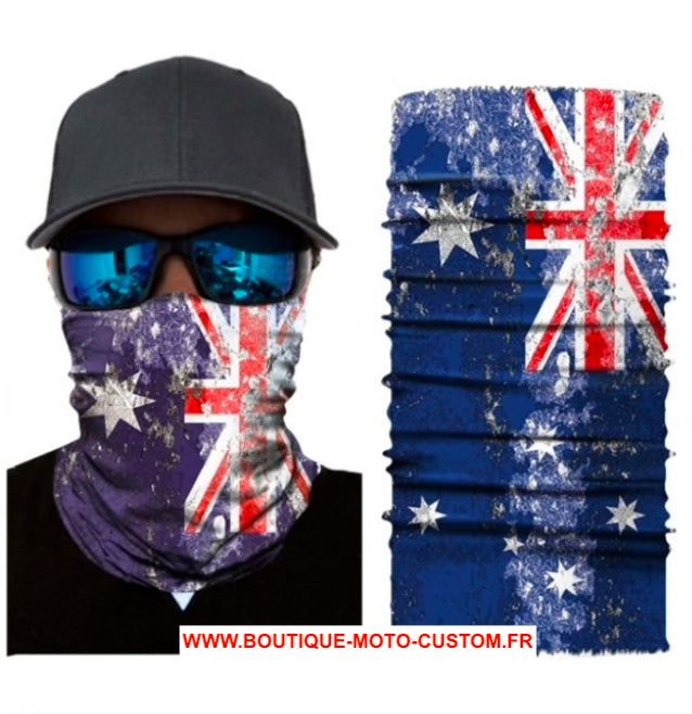 3D Australia Motorcycle Scarf, Mask, Hood