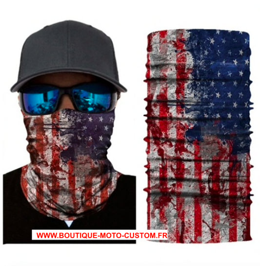 Scarf, Mask, Hood 3D USA Motorcycle