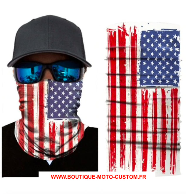 Scarf, Mask, Hood 3D USA Motorcycle