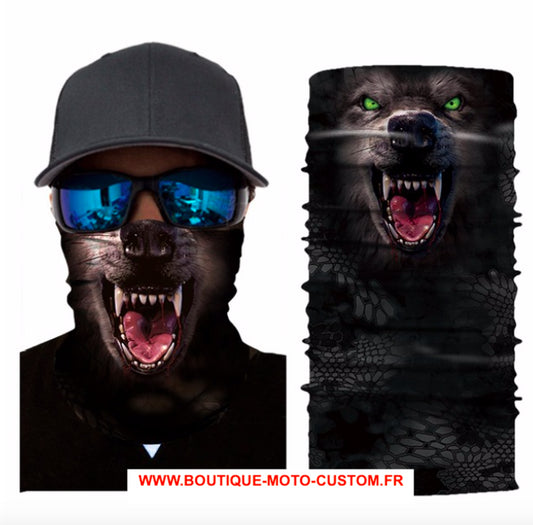 Scarf, Mask, Hood 3D Moto wolf