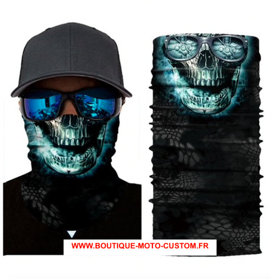 Scarf, Mask, Hood 3D Skeleton motorcycle